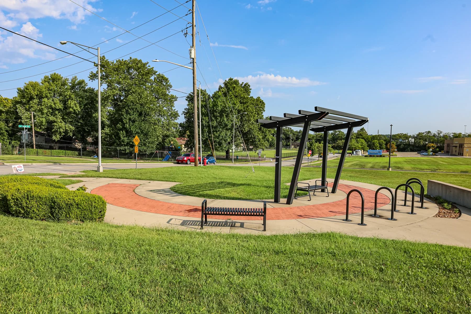 The pergola and intersection at South 24th Street where ANDA's relaunch took shape